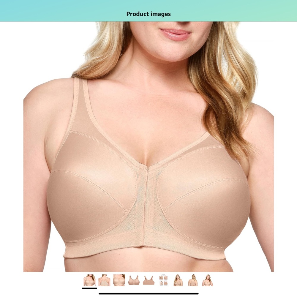Glamorise Tan Full Coverage Supportive Bra